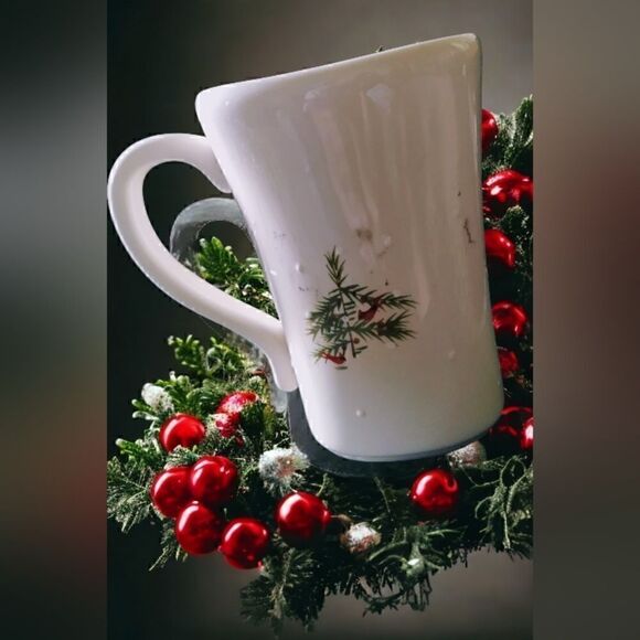 HALLMARK Glazed Ceramic Winter Scene MUG VINTAGE LARGE - Picture 8 of 12